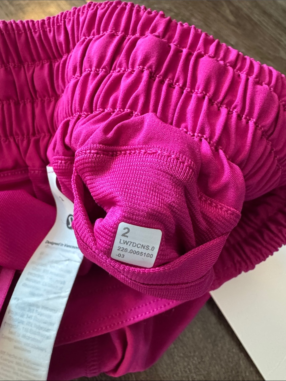 Lululemon Pink Flare Matching Set Like a Cloud Bra + Hotty Hot Shorts Size 2 NWT - Picture 6 of 10